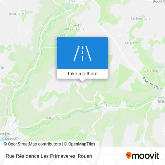 Rue Résidence Les Primeveres map