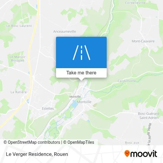 Mapa Résidence Le Verger