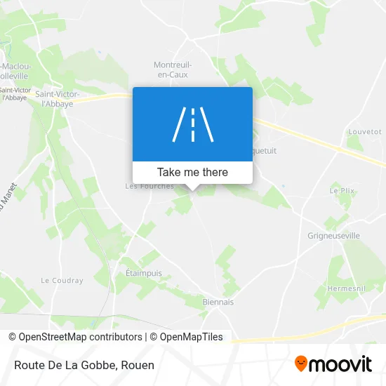 Route De La Gobbe map