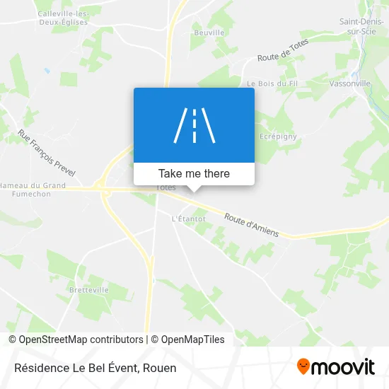 Résidence Le Bel Évent map