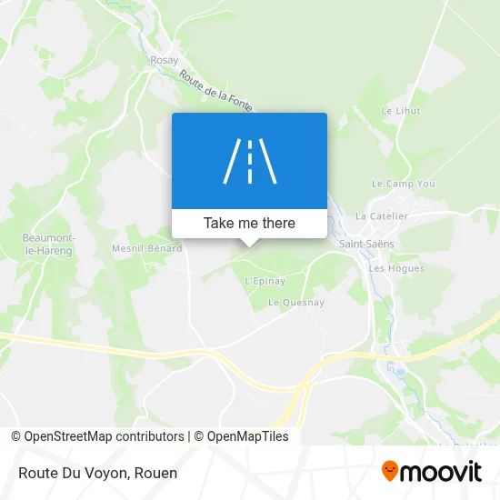 Route Du Voyon map