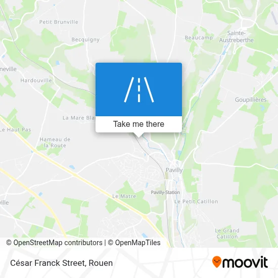 Rue César Franck map