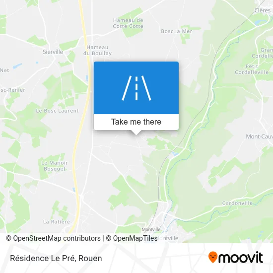 Résidence Le Pré map