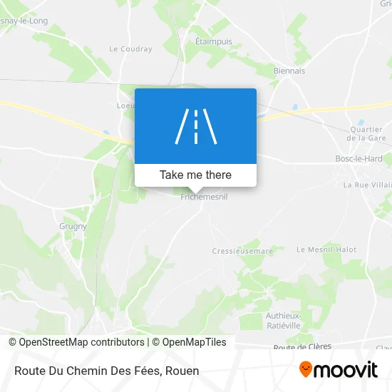 Route Du Chemin Des Fées map