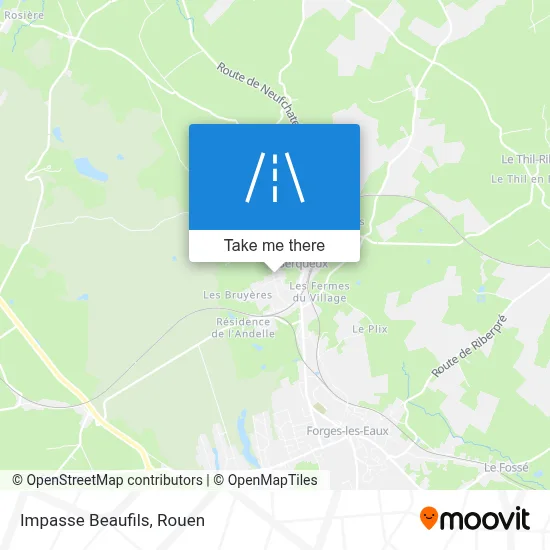 Impasse Beaufils map