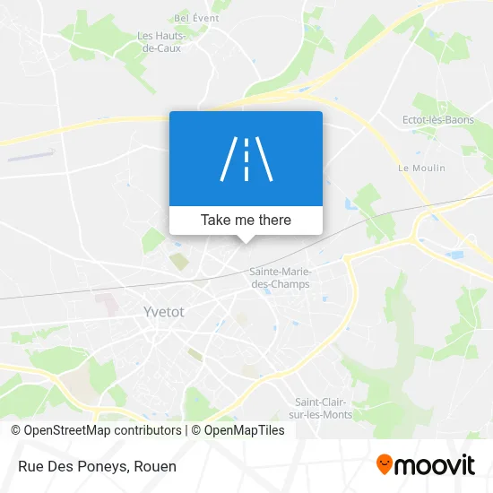Rue Des Poneys map