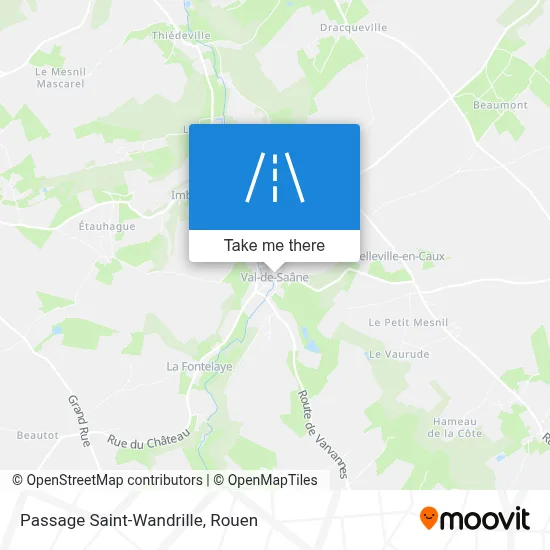 Passage Saint-Wandrille map