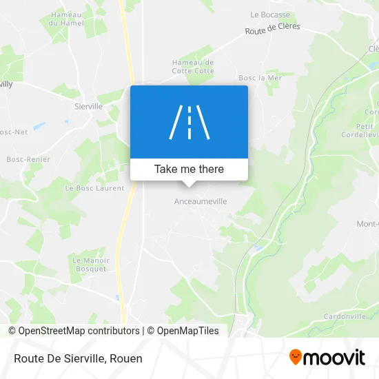 Route De Sierville map