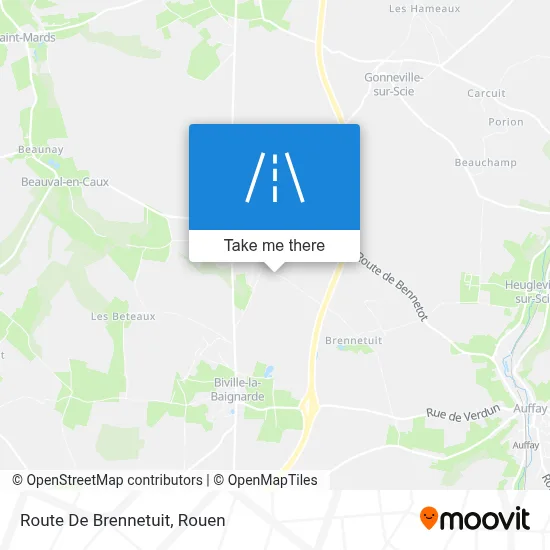 Route De Brennetuit map