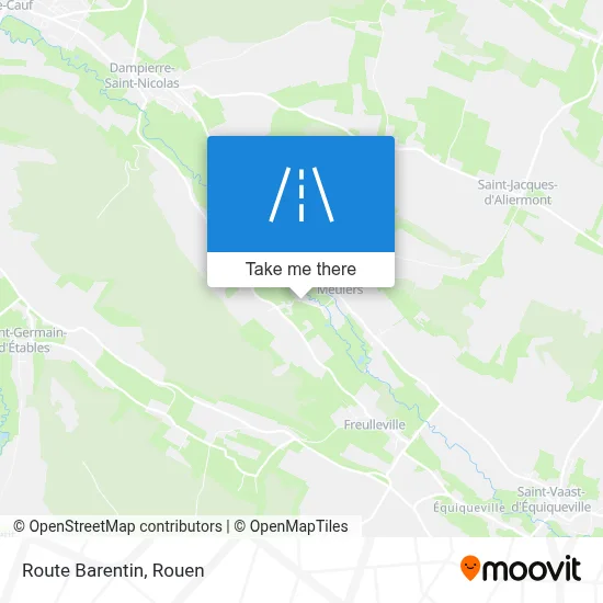 Route Barentin map