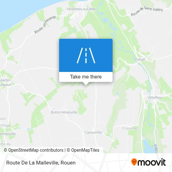 Route De La Malleville map