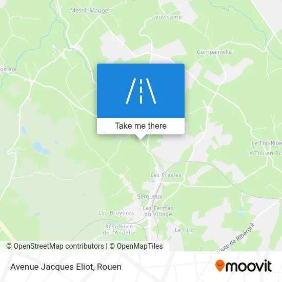 Avenue Jacques Eliot map