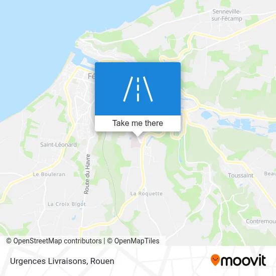 Urgences Livraisons map