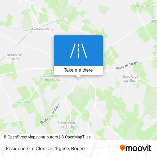 Résidence Le Clos De L'Église map