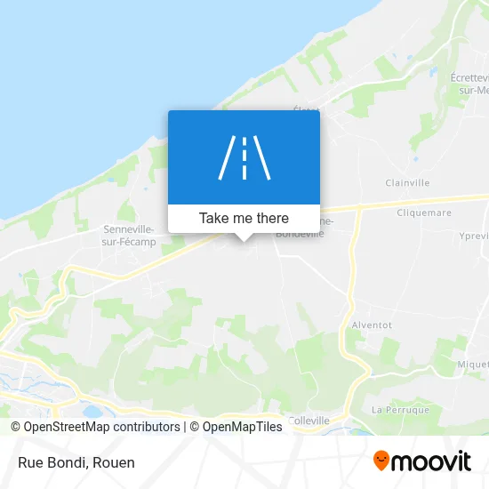 Rue Bondi map