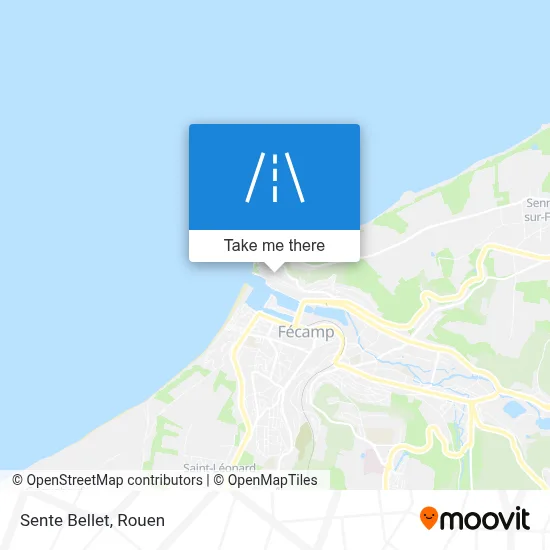 Sente Bellet map