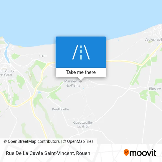 Rue De La Cavée Saint-Vincent map