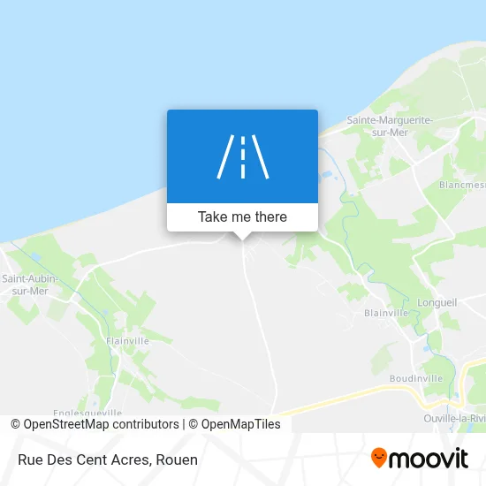 Rue Des Cent Acres map