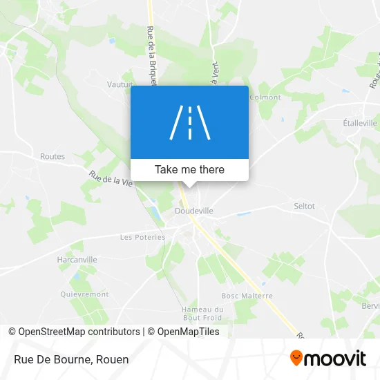 Rue De Bourne map