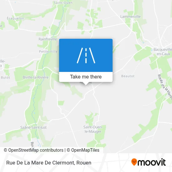 Rue De La Mare De Clermont map