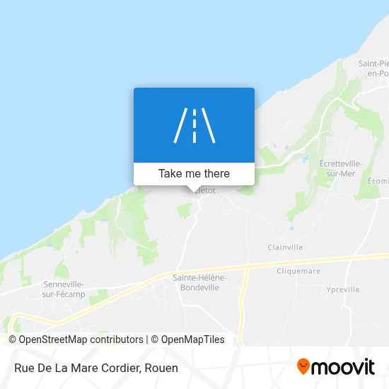 Rue De La Mare Cordier map