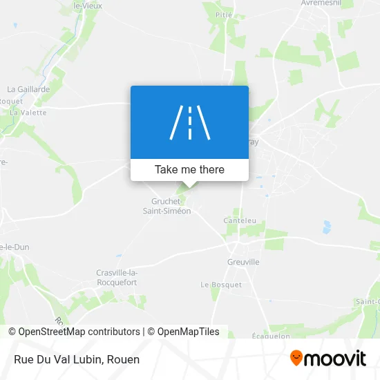 Rue Du Val Lubin map