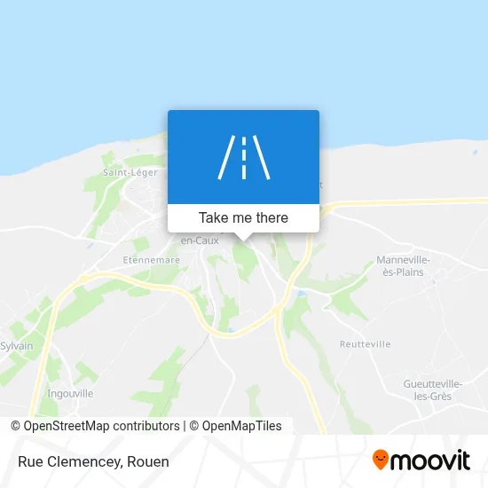 Rue Clemencey map