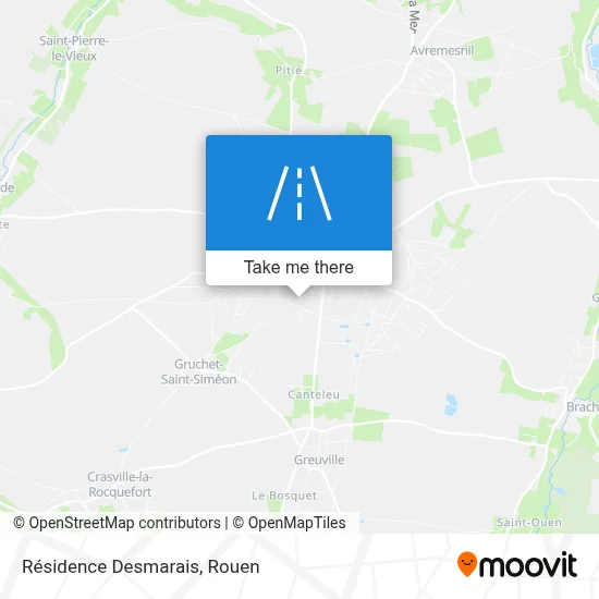Résidence Desmarais map