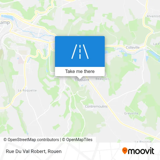 Rue Du Val Robert map