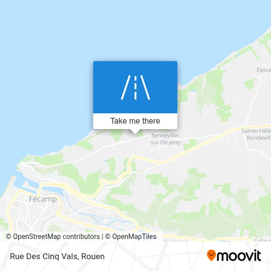 Rue Des Cinq Vals map