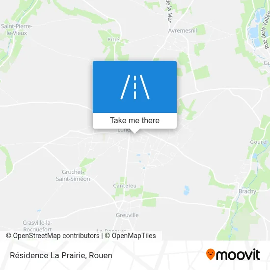 Résidence La Prairie map