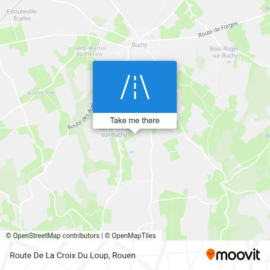 Route De La Croix Du Loup map