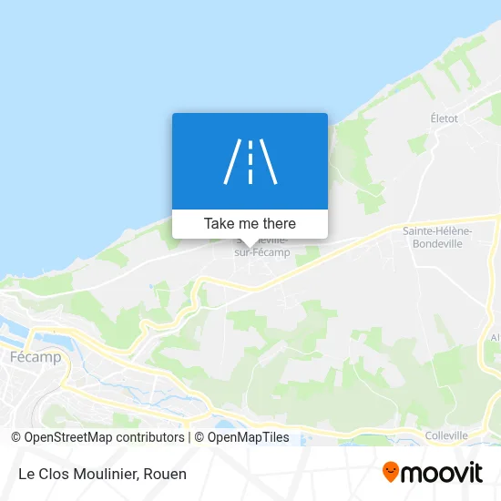 Le Clos Moulinier map