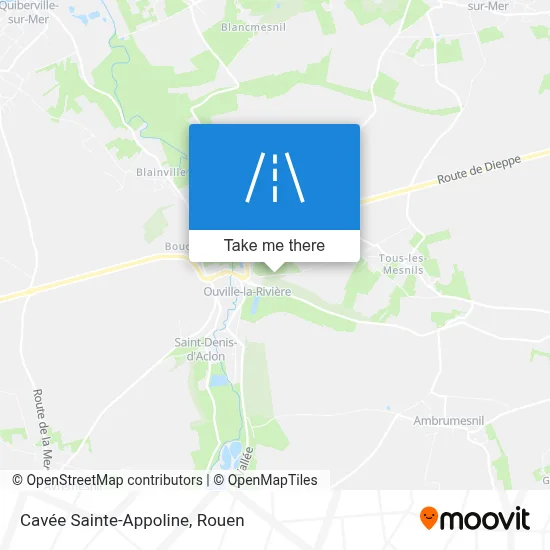 Cavée Sainte-Appoline map