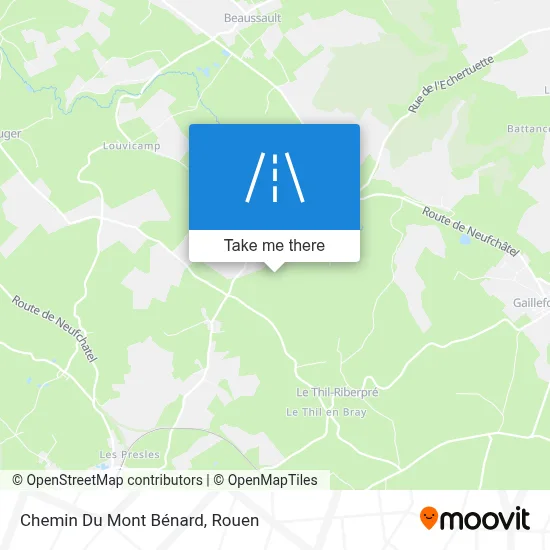 Chemin Du Mont Bénard map