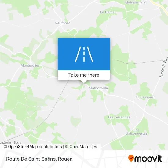 Route De Saint-Saëns map