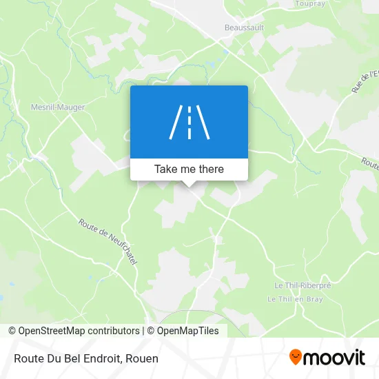 Route Du Bel Endroit map