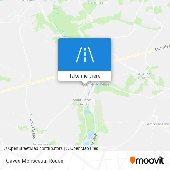 Cavée Monsceau map