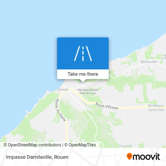 Impasse Damilaville map