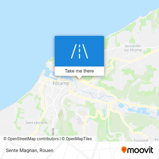 Sente Magnan map
