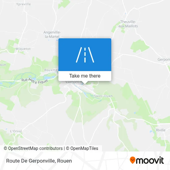Route De Gerponville map