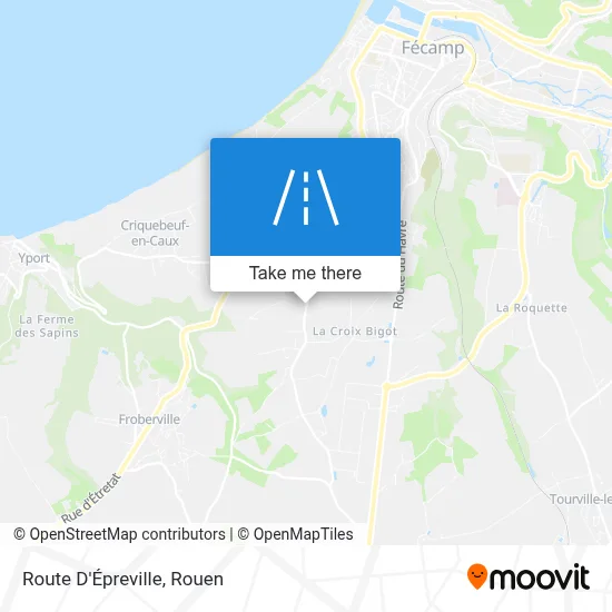 Route D'Épreville map