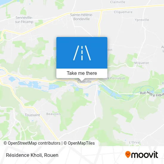 Résidence Kholi map
