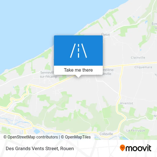 Mapa Rue Des Grands Vents