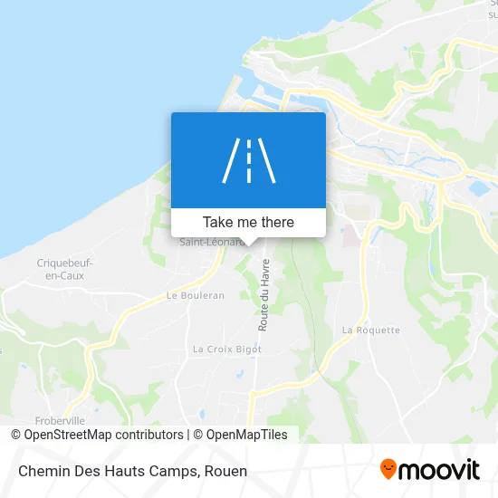 Chemin Des Hauts Camps map