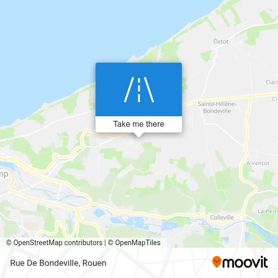 Mapa Rue De Bondeville
