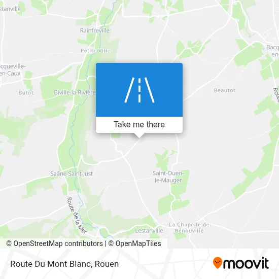 Route Du Mont Blanc map