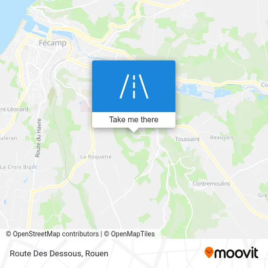 Route Des Dessous map