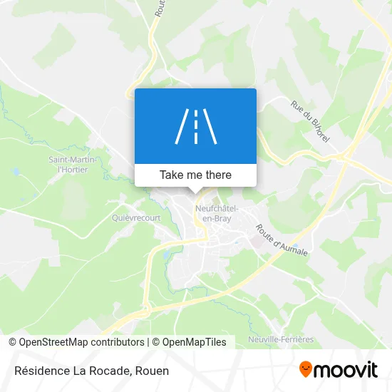 Mapa Résidence La Rocade