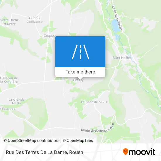 Rue Des Terres De La Dame map